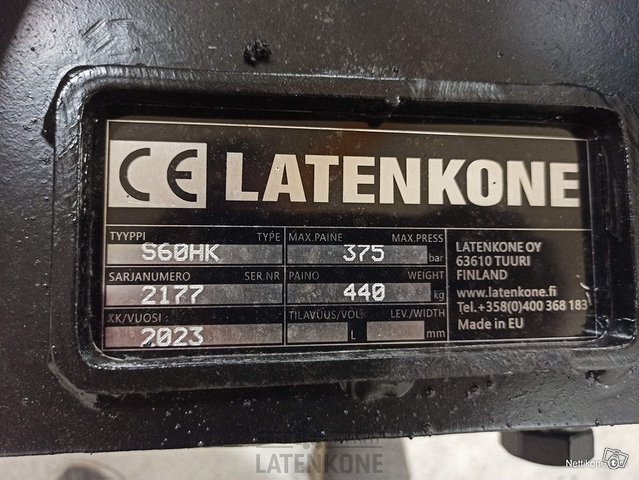 Laten Kallistuva Pikaliitin S60 13-18ton Hyd. 2-syl. TS 12