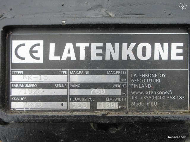 Laten Kuokkakauha 1000mm S70 10