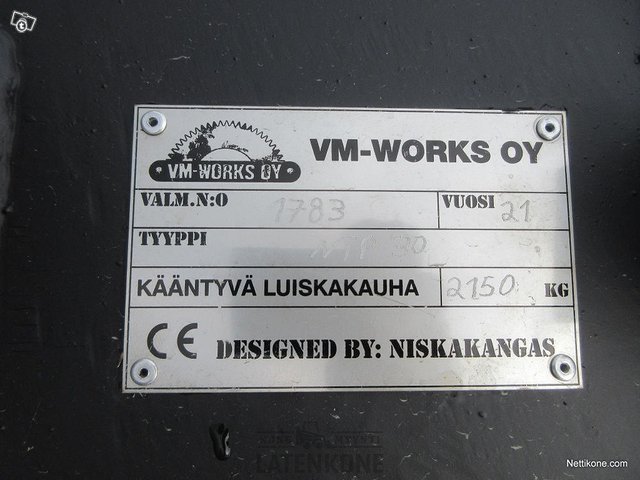 Niskakangas Kallistuva Luiskakauha 2200mm NTP20/30 24