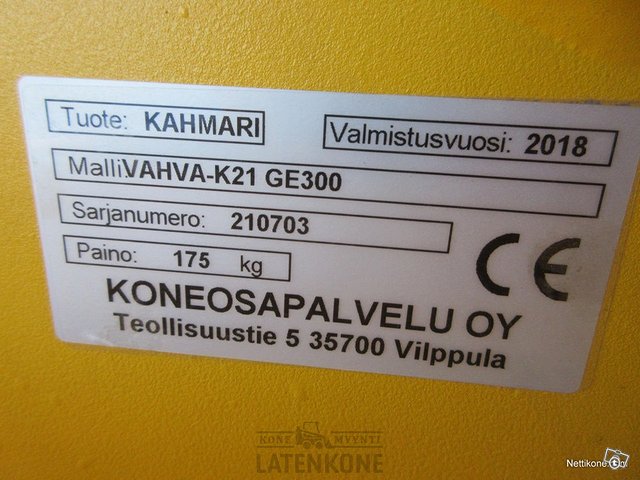 Vahva KC21 GJ300 Kaivinkoneen Koura 10