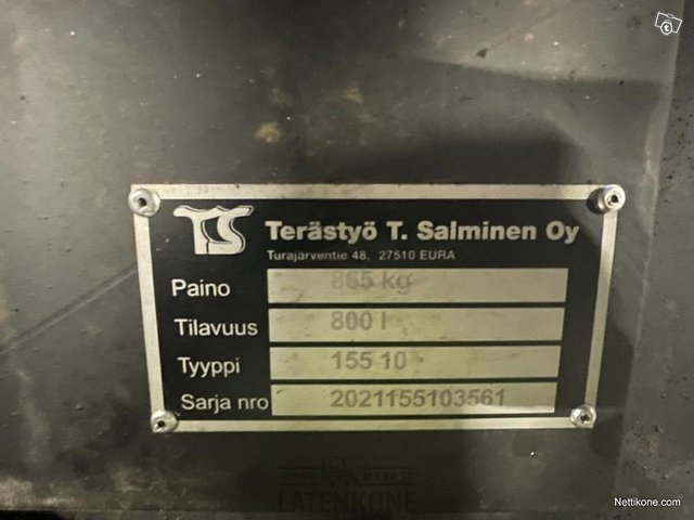 Kallistuva Luiskakauha 1550mm NTP10 12