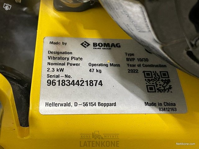 Bomag BVP10/30 Tärylätkä 16