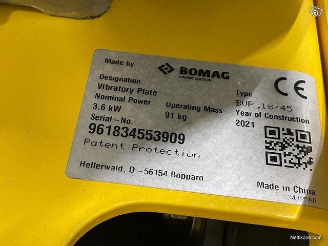 Bomag BVP18/45 Tärylätkä 14