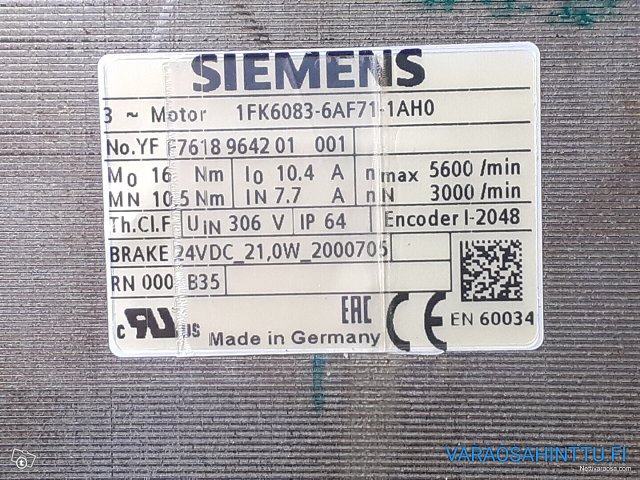 Siemens Servomoottori 7