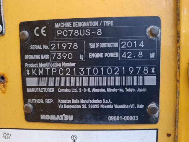 Komatsu PC 78 US / Pyörittäjä, MYYTY(SOLD) 13