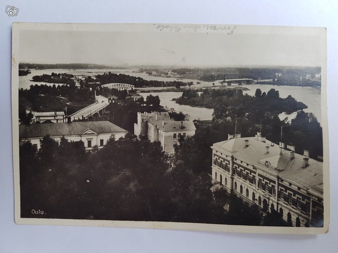 Oulu vanha valokuvapostikortti