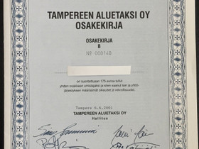 Tampereen Aluetaksi Oy:n osakkeita, Liikkeille ja yrityksille, Tampere, Tori.fi