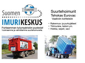 Eurovac kontti-imuri, Muut koneet ja tarvikkeet, Työkoneet ja kalusto, Pomarkku, Tori.fi Eurovac kontti-imuri, Muut koneet ja tarvikkeet, Työkoneet ja kalusto, Pomarkku, Tori.fi