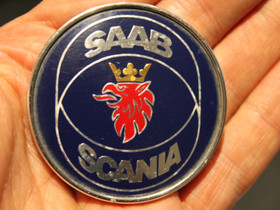 Saab Scania vanha logo merkki 900 tunnus auto 5cm, Lisävarusteet ja autotarvikkeet, Auton varaosat ja tarvikkeet, Tampere, Tori.fi