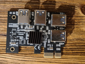 PCIe to 4x USB -adapteri (mainaus), Komponentit, Tietokoneet ja lisälaitteet, Vantaa, Tori.fi
