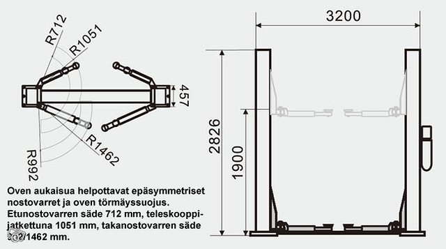SteyrTek 2-pilarinostin ST-40-2DUS 380V 3