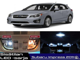 Subaru Impreza (MK4) Sisätilan LED -sarja ;x8, Lisävarusteet ja autotarvikkeet, Auton varaosat ja tarvikkeet, Oulu, Tori.fi