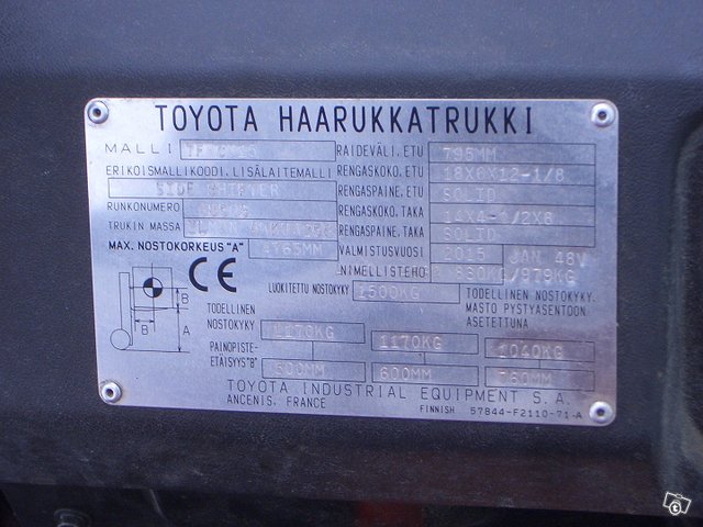 Trukki Toyota 1,5 sähkö vm 2015 6
