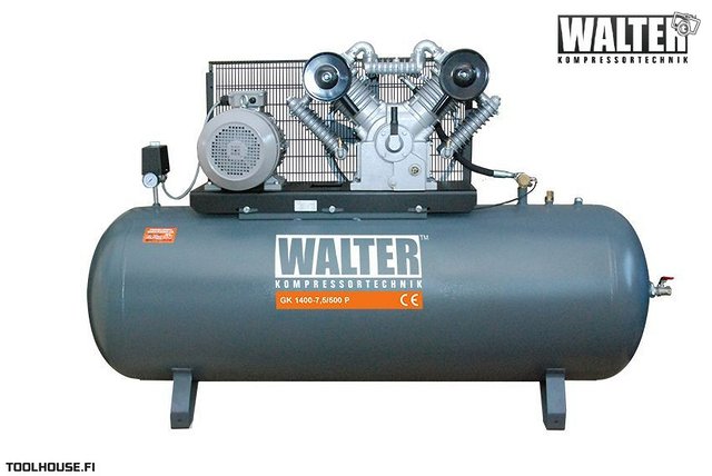 Valurauta kompressori 7.5kw Walter GK 1400, kuva 1