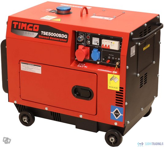 Timco TSE5000SDG 400V diesel aggregaatti, kuva 1