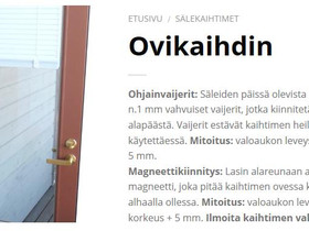 Ovisälekaihdin, Muu rakentaminen ja remontointi, Rakennustarvikkeet ja työkalut, Sotkamo, Tori.fi Ovisälekaihdin, Muu rakentaminen ja remontointi, Rakennustarvikkeet ja työkalut, Sotkamo, Tori.fi