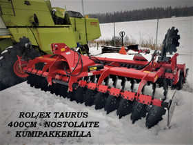 Rol/Ex Taurus 400cm - KUMIPAKKERILLA - NOSTOLAITE, Maatalouskoneet, Kuljetuskalusto ja raskas kalusto, Urjala, Tori.fi