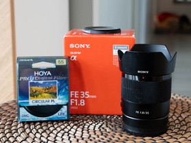 Sony FE 35mm 1.8 (SEL35F18F) (Sony E mount), Objektiivit, Kamerat ja valokuvaus, Oulu, Tori.fi