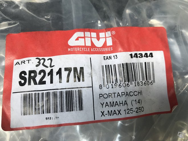 Givi Monolock peräteline Yamaha X-MAX 125-250