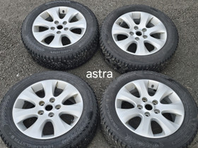 Opel Astra 16" alumiinivanteet nastareinkailla , Renkaat ja vanteet, Raisio, Tori.fi