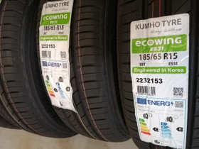 Uudet 185/65R15 KUMHO kesrenkaat alle asennettuna, Renkaat ja vanteet, Uurainen, Tori.fi