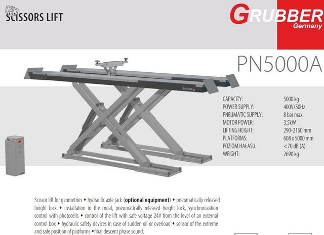 Grubber 500a saksinostin 5T 5m uusi 1