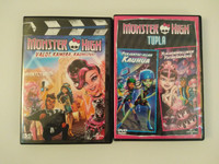 Monster High dvd:t, kaksi erilaista, Imatra/posti