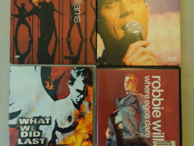 Robbie Williams dvd:t, neljä erilaista, Imatralla, Musiikki CD, DVD ja äänitteet, Musiikki ja soittimet, Imatra, Tori.fi