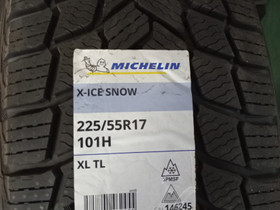 225/55r17 Michelin X-Ice Snow kitkarenkaat 4kpl, Renkaat ja vanteet, Lohja, Tori.fi