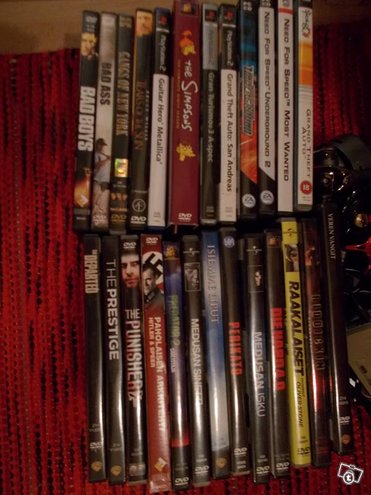 DVD+pelit, Elokuvat, Tamp...