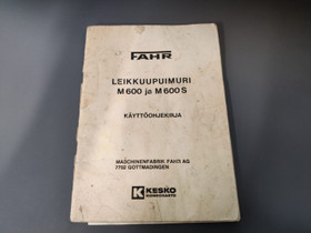 Fahr M600 ja M600S leikkuupuimurin ohjekirja, Maatalouskoneet, Kuljetuskalusto ja raskas kalusto, Urjala, Tori.fi
