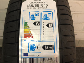 185/65R15 Nokian Hakka Green 3 uudet, Renkaat ja vanteet, Helsinki, Tori.fi