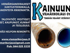 Viemärisaneeraukset sukitustekniikalla, Rakennuspalvelut, Sotkamo, Tori.fi