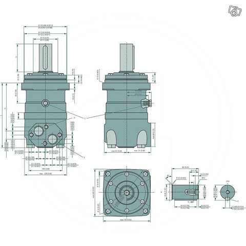 Danfoss Hydraulimoottori OMT 400 FH 3