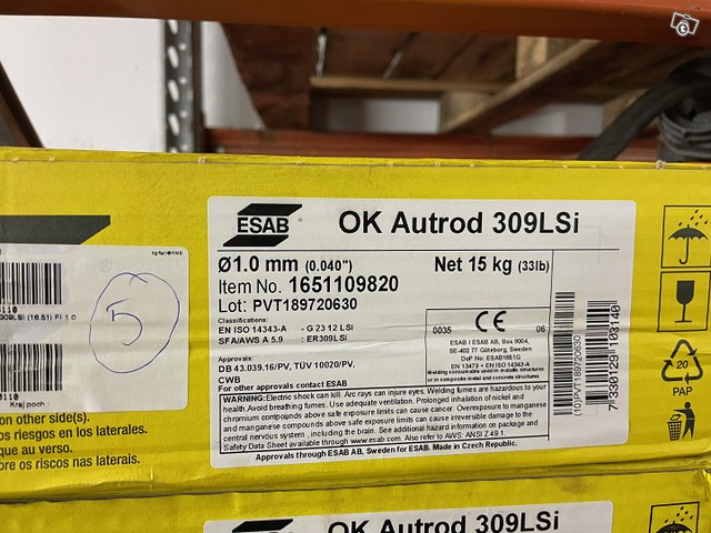 ESAB OK Autrod 309LSi (rst)-hitsauslankaa 0,8/1mm 3