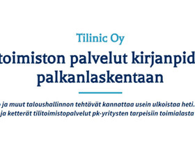 Kirjanpitopalvelut edullisesti verkossa, Palvelut, Helsinki, Tori.fi