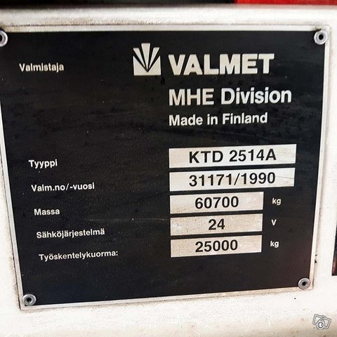 Valmet KTD 2514A, 1990 5
