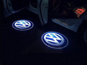 VW logolliset projektorivalot oviin ; 2kpl sarja, Lisävarusteet ja autotarvikkeet, Auton varaosat ja tarvikkeet, Oulu, Tori.fi