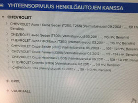 24405867 Opel/Chervolet, Autovaraosat, Auton varaosat ja tarvikkeet, Raahe, Tori.fi