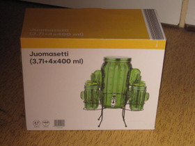 Juomasetti (3,7l + 4 x 400 ml), Tarjoiluastiat, Keittiötarvikkeet ja astiat, Juuka, Tori.fi
