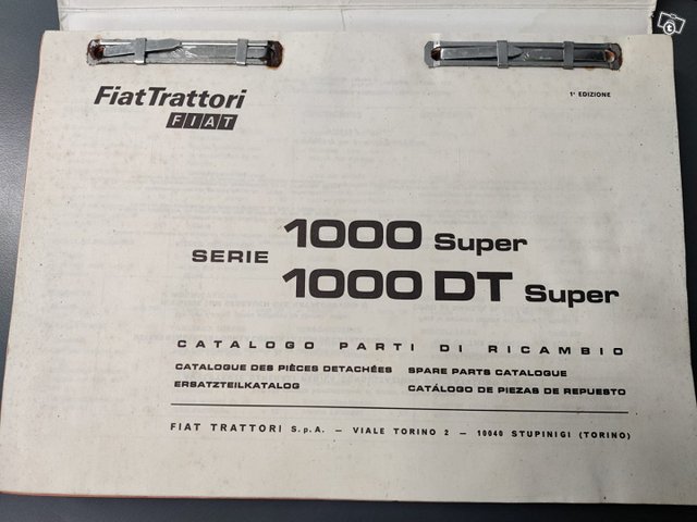FIAT 1000 Super Ja 1000DT Super VARAOSAKIRJA 2
