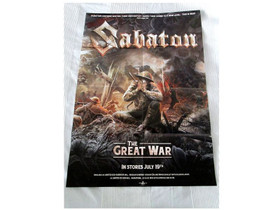 Uusi Sabaton promo juliste The Great War, metal, Muu keräily, Keräily, Vaasa, Tori.fi