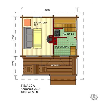 Hirsikehikko saunatupa Tiima-30 - Tiimatalot, ...