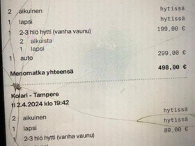Psiisen junaliput autopaikalla Tampere-Kolari, Matkat, risteilyt ja lentoliput, Matkat ja liput, Kaarina, Tori.fi