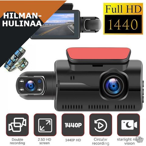 Uusi 3,0" Dash Cam Ajotallennin