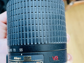 Nikon 55-200mm f1:4-5.6G VR, Objektiivit, Kamerat ja valokuvaus, Vaasa, Tori.fi