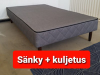 Sis Kuljetus + sänky 120cm transport incl + bed