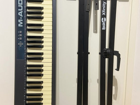 M-Audio Keystation 61 MIDI + RockJam teline, Pianot, urut ja koskettimet, Musiikki ja soittimet, Vaasa, Tori.fi
