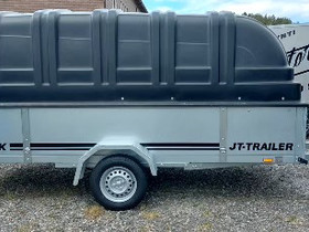JT-Trailer 350x150x50 musta kuomu kotimainen, Perkrryt ja trailerit, Auton varaosat ja tarvikkeet, Salo, Tori.fi