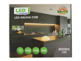LED-nauha COB IP20 10W/m 800lm/m 4000K, adapterill, Valaisimet, Sisustus ja huonekalut, Varkaus, Tori.fi